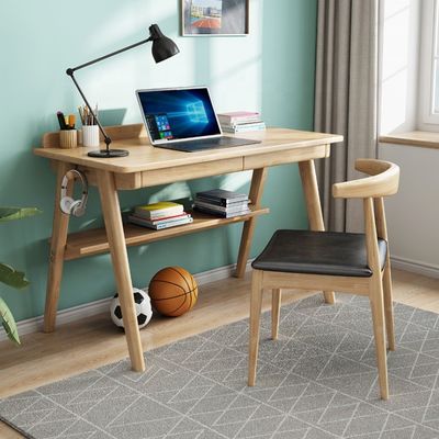Customized Wood Computer Desk with Eco-friendly Surface Material Durable