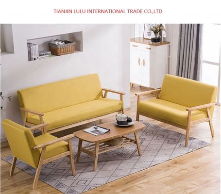 Wooden Sofa for Living Room Sectional Style and OEM Acceptance Included in Design