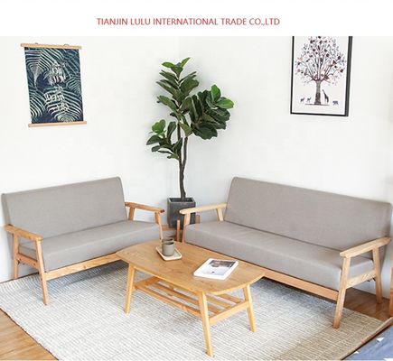 Wooden Sofa for Living Room Sectional Style and OEM Acceptance Included in Design