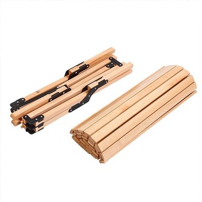 Outdoor Solid Wood Egg Roll Picnic Dining Table for Easy Assembly and Cleaning