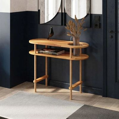 Console Sofa Solid Wood Nature Console Table for Bathroom Entrance Table Hallway and Home Furniture