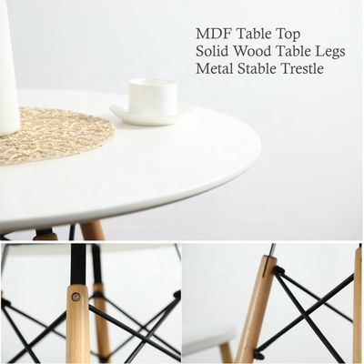 NO Folded Assurance Customized Practical Professional Square Dinning Table with Solid Wood Leg Coffee Table Mail Packing