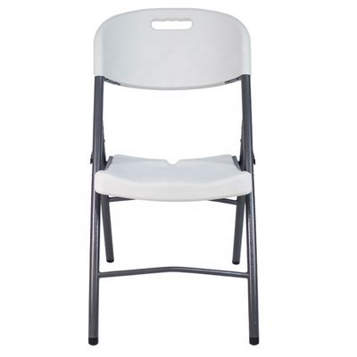 Lightweight HDPE Foldable Chair for Wedding Events Portable Plastic Metal Folding Chair