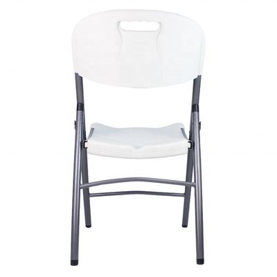 Lightweight HDPE Foldable Chair for Wedding Events Portable Plastic Metal Folding Chair