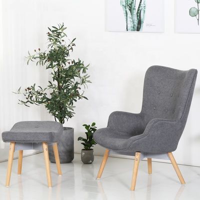 Hospital Customized Practical Livingroom Armchair with Solid Wood Frame and Fabric Seat Back Material