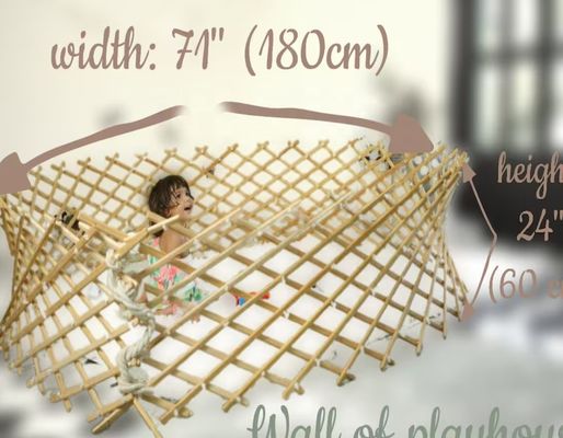 Upgrade Your Living Room with Our Sturdy and Eco-Friendly Large Baby Solid Wood Foldable Playpen