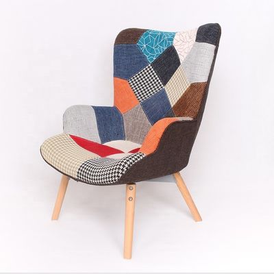 Hospital Customized Practical Livingroom Armchair with Solid Wood Frame and Fabric Seat Back Material
