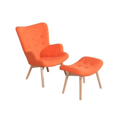 Hospital Customized Practical Livingroom Armchair with Solid Wood Frame and Fabric Seat Back Material