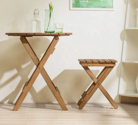 Portable Bamboo Wooden Picnic Wine Tray With Folding Legs Light Luxury Nordic Balcony Low Table For Outdoor Entertaining