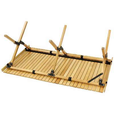 Competitive Cake Roll Folding Wood Tables Carrying Outdoor Leisure Table Wooden Furniture General for Luxury Modern Style