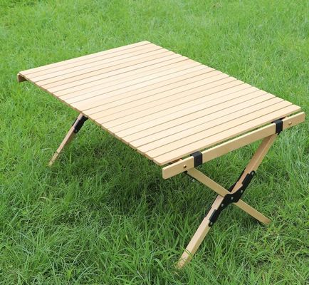 Competitive Cake Roll Folding Wood Tables Carrying Outdoor Leisure Table Wooden Furniture General for Luxury Modern Style
