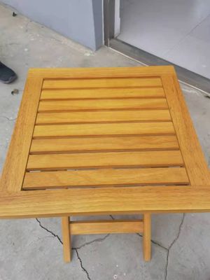 Modern Design Small Folding Garden Rubber Wood Table for Patio Outdoor Coffee Drinks Mail Packing Modern Style