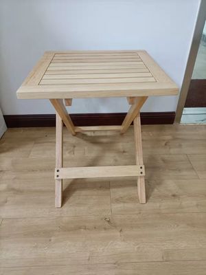 Modern Design Small Folding Garden Rubber Wood Table for Patio Outdoor Coffee Drinks Mail Packing Modern Style