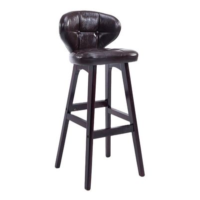 Mail packing Y Modern Antique Upholstered Wooden Bar Chair Stools Leather High Chair for Bar Table at Affordable
