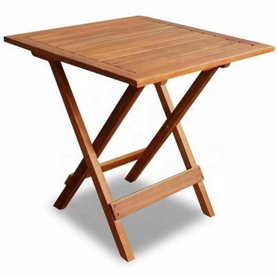 Small Folding Garden Table Side Patio Outdoor Coffee Tea Drinks Teak Wood Picnic Table