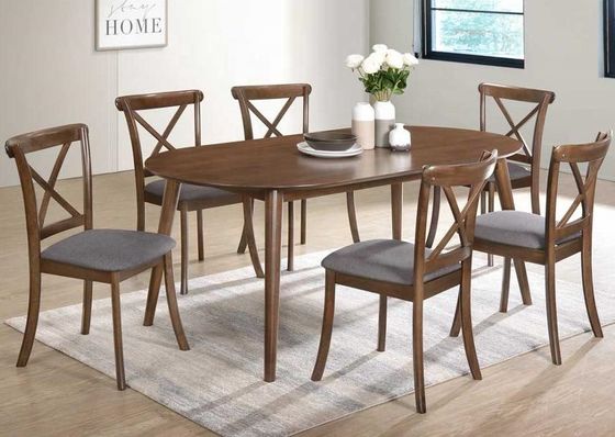 Professional Wooden Dinning Table Sets with Multiple Functions Solid Wood Material 90*180cm Siz
