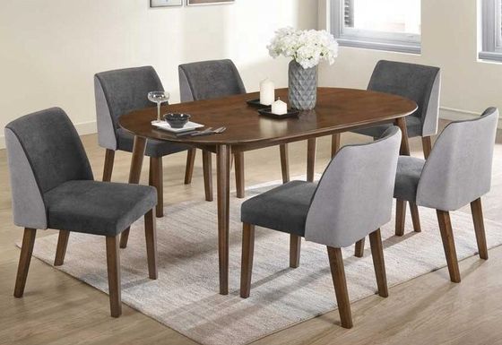 Professional Wooden Dinning Table Sets with Multiple Functions Solid Wood Material 90*180cm Siz
