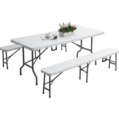 Mail Packing Y Kitchen Garden Outdoor White Plastic Folding Tables and Chairs for Weeding