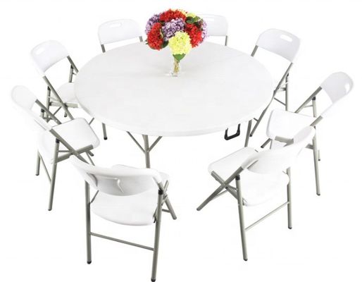 Mail Packing Y Kitchen Garden Outdoor White Plastic Folding Tables and Chairs for Weeding