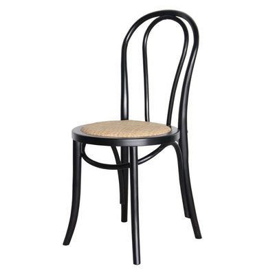 Natural Rattan Cushion Solid Wood Wedding Wooden Chair Modern Customized Banquet Stackable Chair for Commercial Furniture
