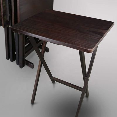 Solid Wood Folding Dining Table for Study and Portability in Outdoor Settings