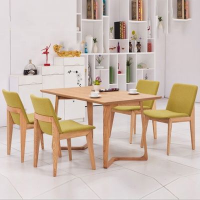 Customized Exquisite Workmanship Solid Wood Leg Dining Room Set Furniture with Dinning Table and Chairs Design