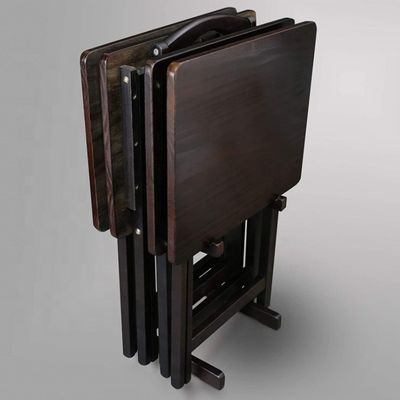 Solid Wood Folding Dining Table for Study and Portability in Outdoor Settings