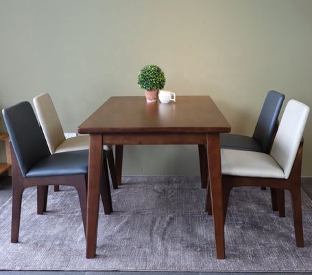 Customized Exquisite Workmanship Solid Wood Leg Dining Room Set Furniture with Dinning Table and Chairs Design