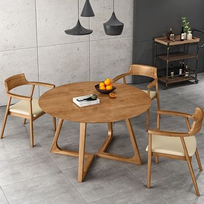 Customized Exquisite Workmanship Solid Wood Leg Dining Room Set Furniture with Dinning Table and Chairs Design