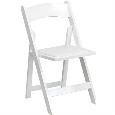 Hotel Event Usage Wooden Folding Chairs for Wedding Popular Colors White Hotel Banquet Dining
