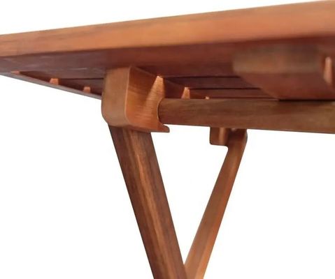 Picnic Solid Wood Frame Folding Garden Table for Outdoor Coffee Tea Drinks and Side Patio