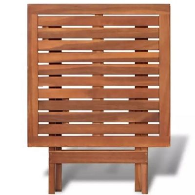 Picnic Solid Wood Frame Folding Garden Table for Outdoor Coffee Tea Drinks and Side Patio