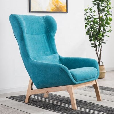 Exquisite Workmanship Livingroom Leisure Chair Luxury for 2021 Customization in Synthetic Leather and Rubber Wood