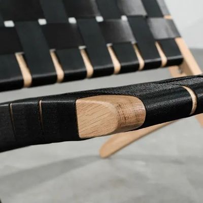 Outdoor Wooden Dining Chair with Foldable Design and Solid Wood Construction