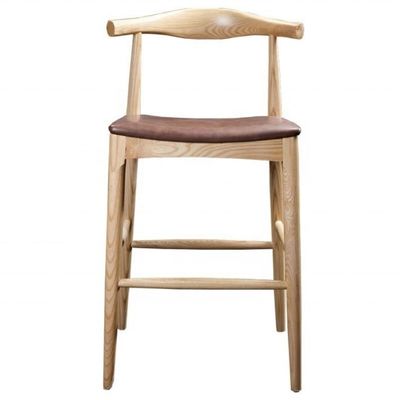 High Counter Bar Stool Chair With PU Leather Seat For Leisure Facilities Weight Limit 250kg With Leisure Facilities