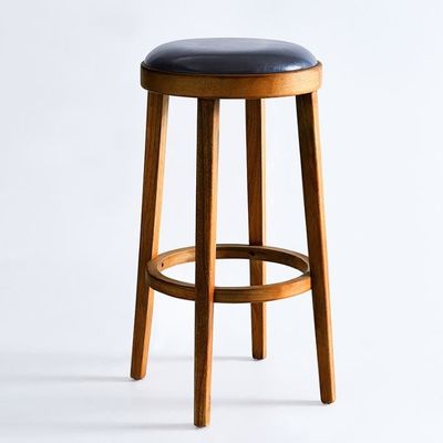 Specific Bar Chair Newest Design Wood Modern Upholstered Round High Chairs for Classical Design