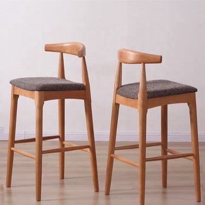High Back Solid Wood Bar Chairs for Home Furniture Comfortable and Stylish