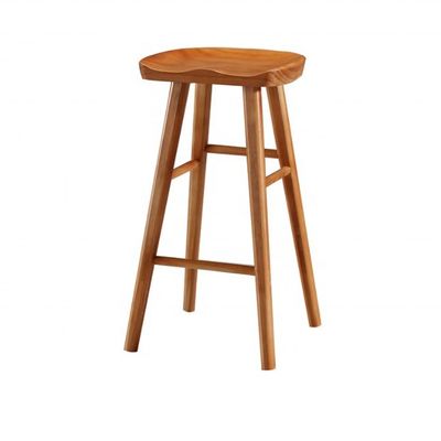 Modern Bar Chair Dining Restaurant Kitchen Nordic Hotel Counter Stool Solid Wood Customizable Color for Specific