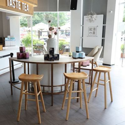 Modern Bar Chair Dining Restaurant Kitchen Nordic Hotel Counter Stool Solid Wood Customizable Color for Specific