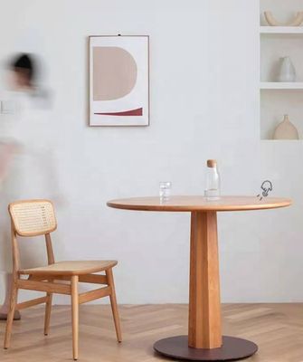 Modern Design Nordic Style Solid Wood Rattan Seat Chair OEM Service