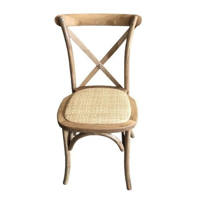 Modern Style Nitrolacquer Finish Solid Wood Stackable Dining Chair for Restaurant and Wedding