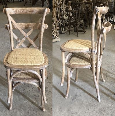 Modern Style Nitrolacquer Finish Solid Wood Stackable Dining Chair for Restaurant and Wedding