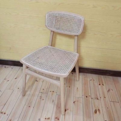 General Modern Nordic Design Solid Ash Wood Rattan Dining Chair for Home Furniture