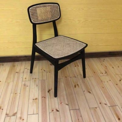 General Modern Nordic Design Solid Ash Wood Rattan Dining Chair for Home Furniture