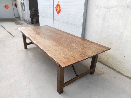 Outdoor Wedding Event Rental Wood Banquet Folding Table for DINING TABLE Style Needs Folded Design and Sale