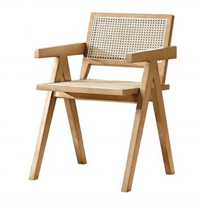 OEM Service Accepted Modern Design Solid Wood Rattan Chair
