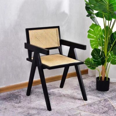 OEM Service Accepted Modern Design Solid Wood Rattan Chair