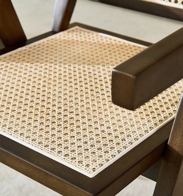 OEM Service Accepted Modern Design Solid Wood Rattan Chair