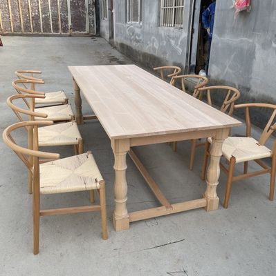 Modern Design Walnut Slab Kitchen Restaurant Dining Wood Chair and Event Table for Office Building Flexibility
