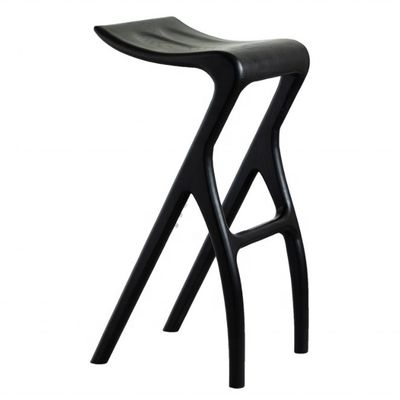 Customized high bar chair made of solid wood suitable for various bar or kitchen settings